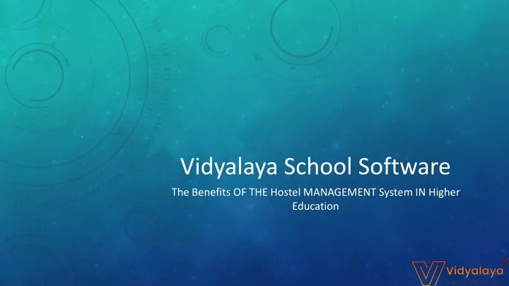 vidyalaya school software