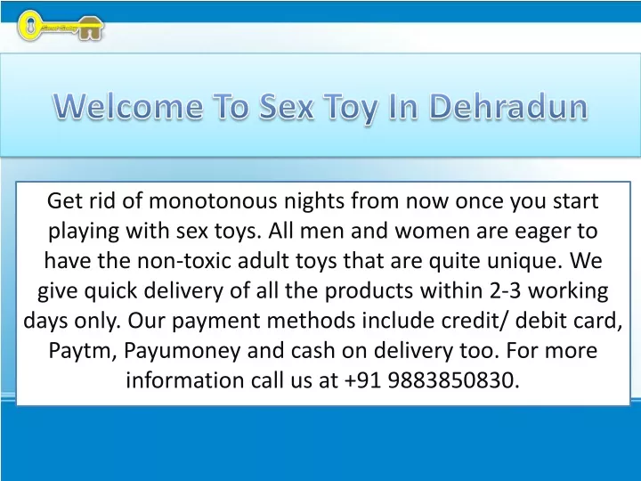 welcome to sex toy in dehradun