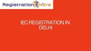 iec registration in delhi