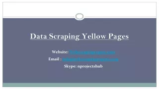 data scraping yellow pages