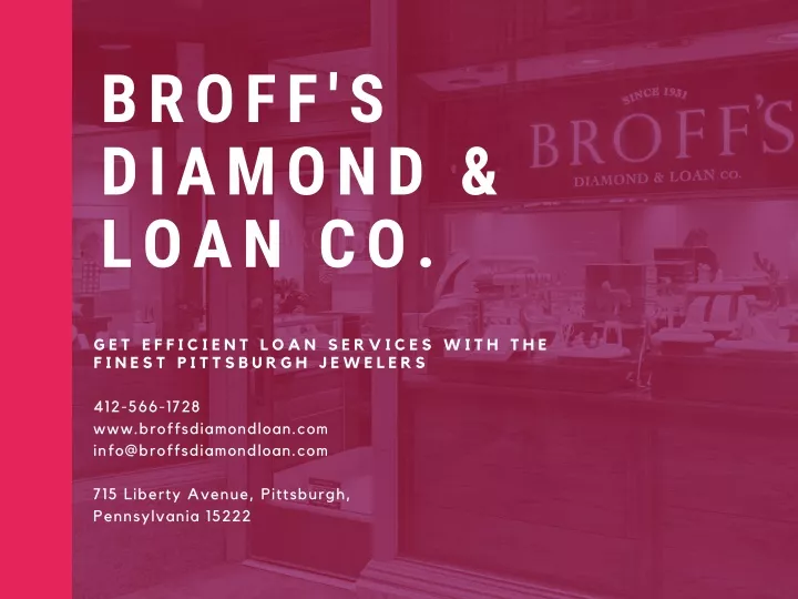 broff s diamond loan co