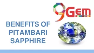 Benefits Of Pitambari Sapphire