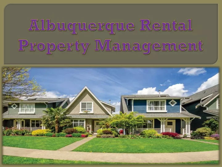 albuquerque rental property management