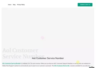 Aol customer service number