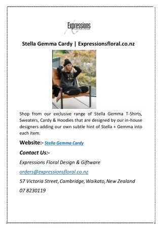 Stella Gemma Cardy | Expressionsfloral.co.nz