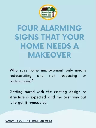 Four Alarming Signs That Your Home Needs a Makeover