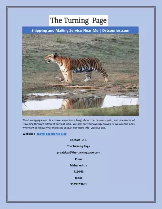Travel Experience Blog | The-turningpage.com