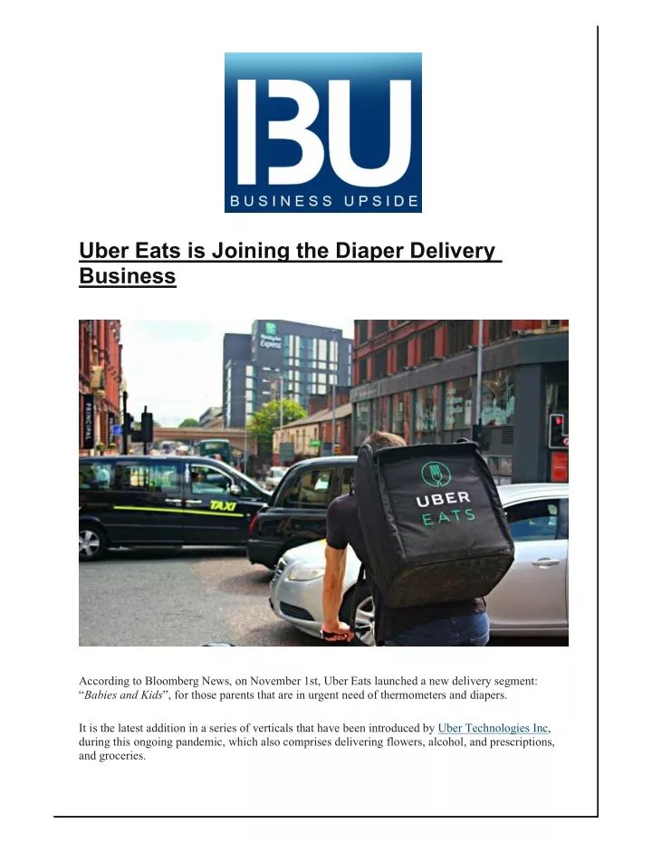 uber eats is joining the diaper delivery business