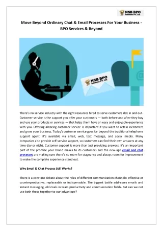 move beyond ordinary chat email processes