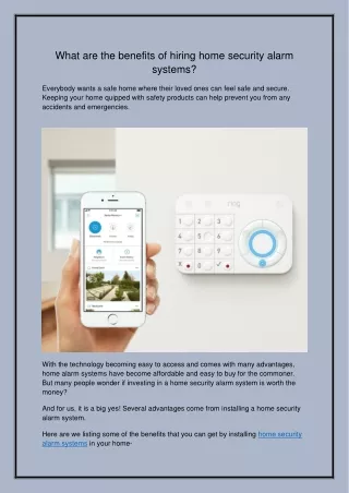 How can you protect your house with home security alarm systems?