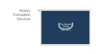 notary translation services
