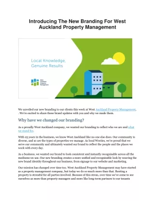 introducing the new branding for west auckland