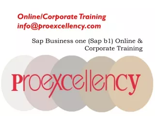 sap business one sap b1 online corporate training