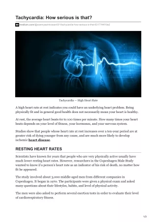 tachycardia how serious is that