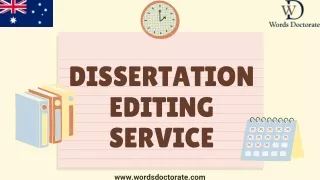 Best Dissertation Editing Services For You - Words Doctorate