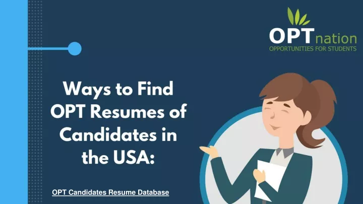 opt candidates resume database