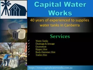 Which Overhead Water Tank Is Suitable For Canberra?