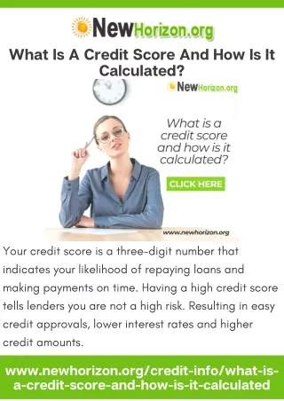 what is a credit score and how is it calculated