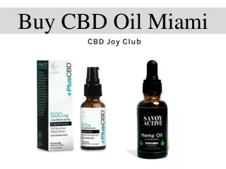 Buy CBD Oil Miami