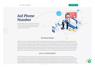 AOL Phone Number