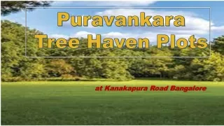 Puravankara Tree Haven Plots Upcoming at Kanakapura Road Bangalore
