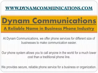 A Reliable Name in Business Phone Industry