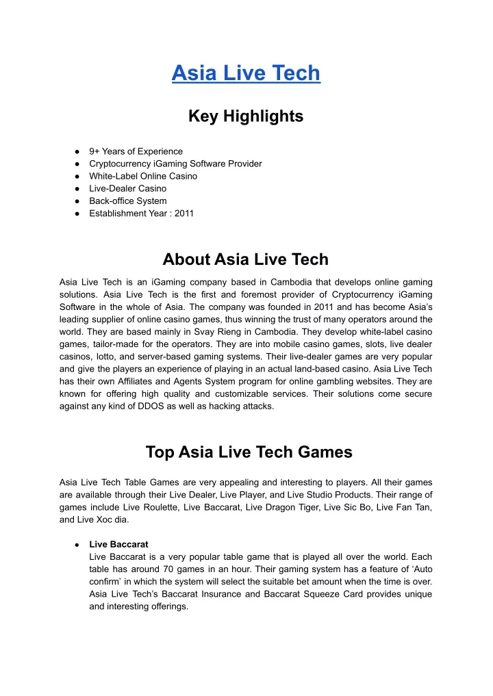 asia live tech