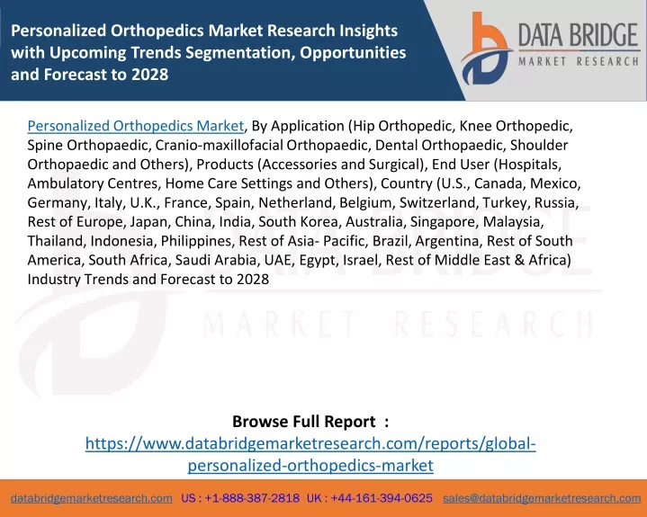 personalized orthopedics market research insights
