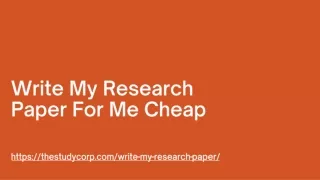 write my research paper for me cheap