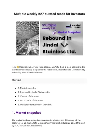 Multipie weekly #27 curated reads for investors