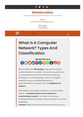 1 What Is A Computer Network Types And Classification