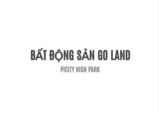 PICITY HIGH PARK - GO LAND