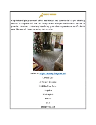 carpetcleaninglongview com offers residential