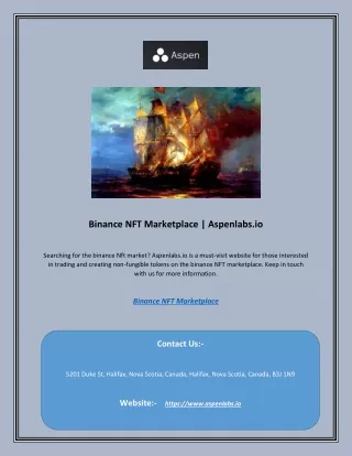 Binance NFT Marketplace | Aspenlabs.io