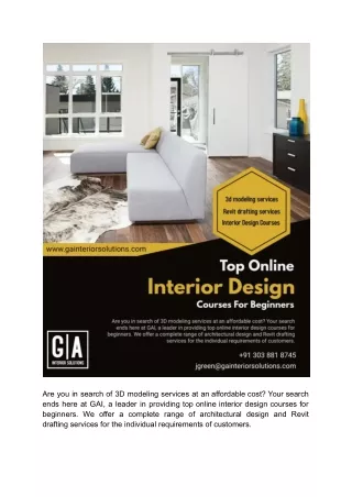 Top online interior design courses for beginners