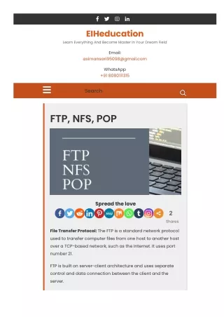 9 FTP,NFS,POP