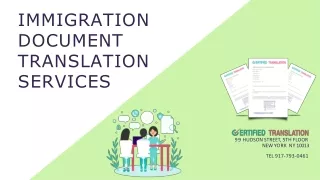 Immigration Document Translation Services