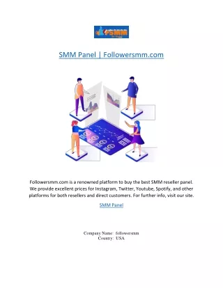 SMM Panel | Followersmm.com