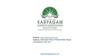 website http karpagamarch in address eachanari