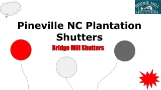 Pineville NC Plantation Shutters