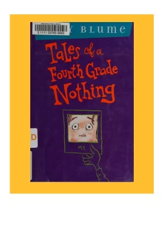 [DOWNLOAD] Tales of a Fourth Grade Nothing Full