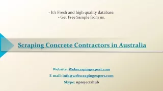 scraping concrete contractors in australia