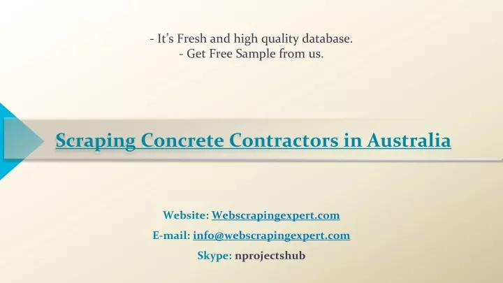 scraping concrete contractors in australia