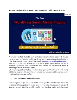 the best wordpress social media plugins