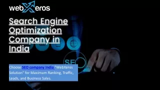 Hire Best SEO Services Company in India – Webxeros Solutions