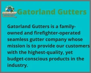 Gutter Repair Experts In Ocala | Gatorland Gutters