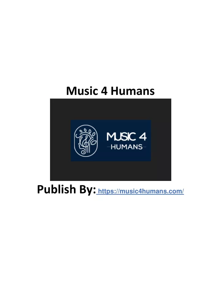 music 4 humans