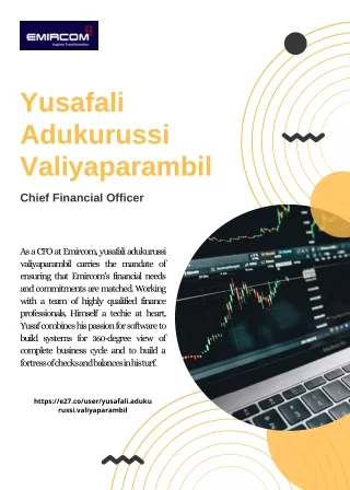 Financing Strategies for Small and Medium Enterprises | Yusafali Adukurussi