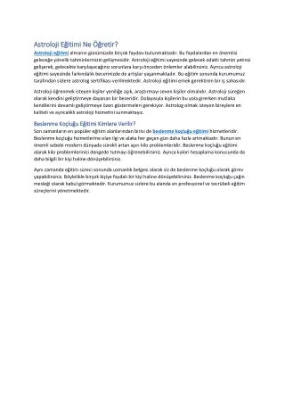 astroloji e itimi ne retir astroloji e itimi