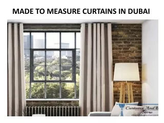 made to measure curtains in dubai